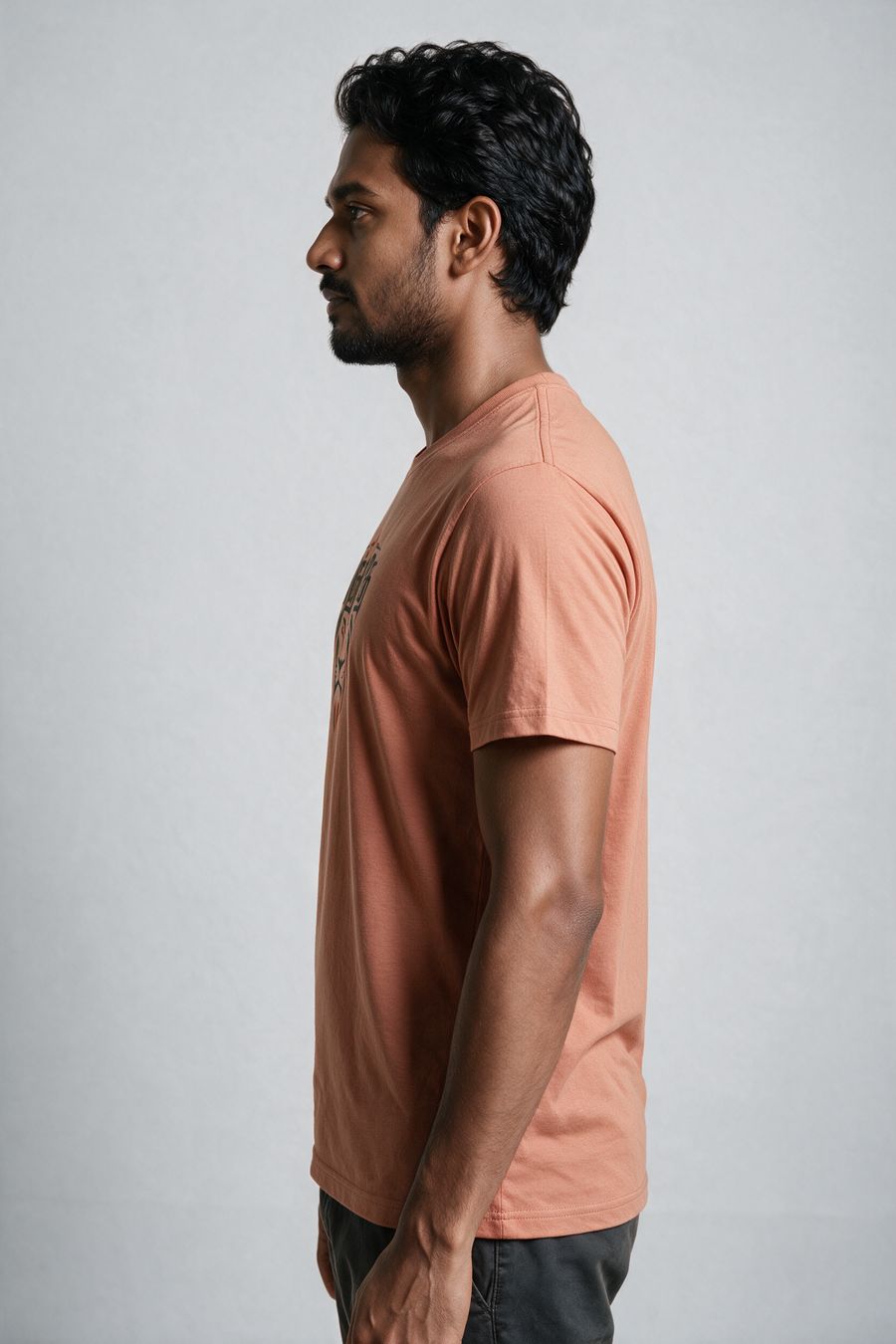 Anjathe Tamil Graphic T-Shirt — Saffron