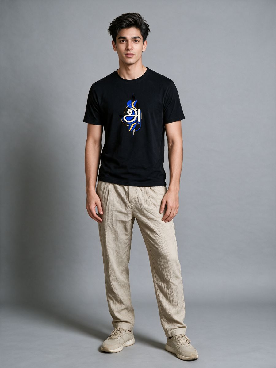 Agaram Flow Tamil Graphic T-Shirt For Men - Half Sleeve