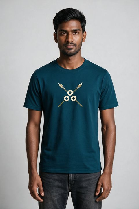 Aayutha Ezhuthu Tamil Graphic T-Shirt — Petrol