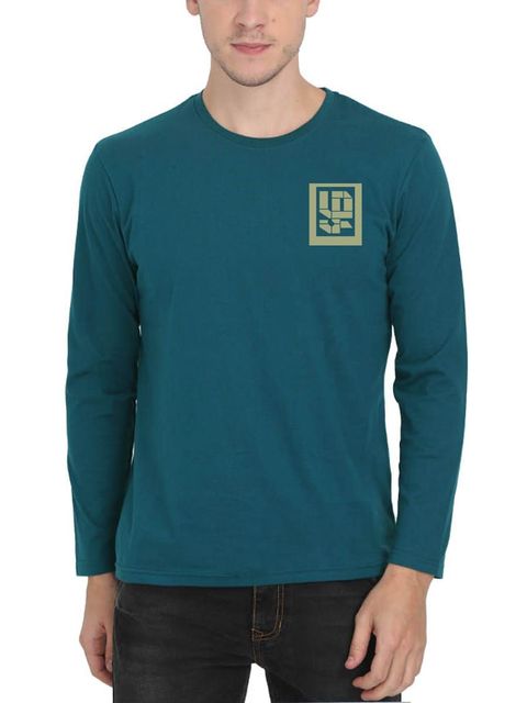 Zha Pocket Print Tamil T-Shirt For Men - Full Sleeve