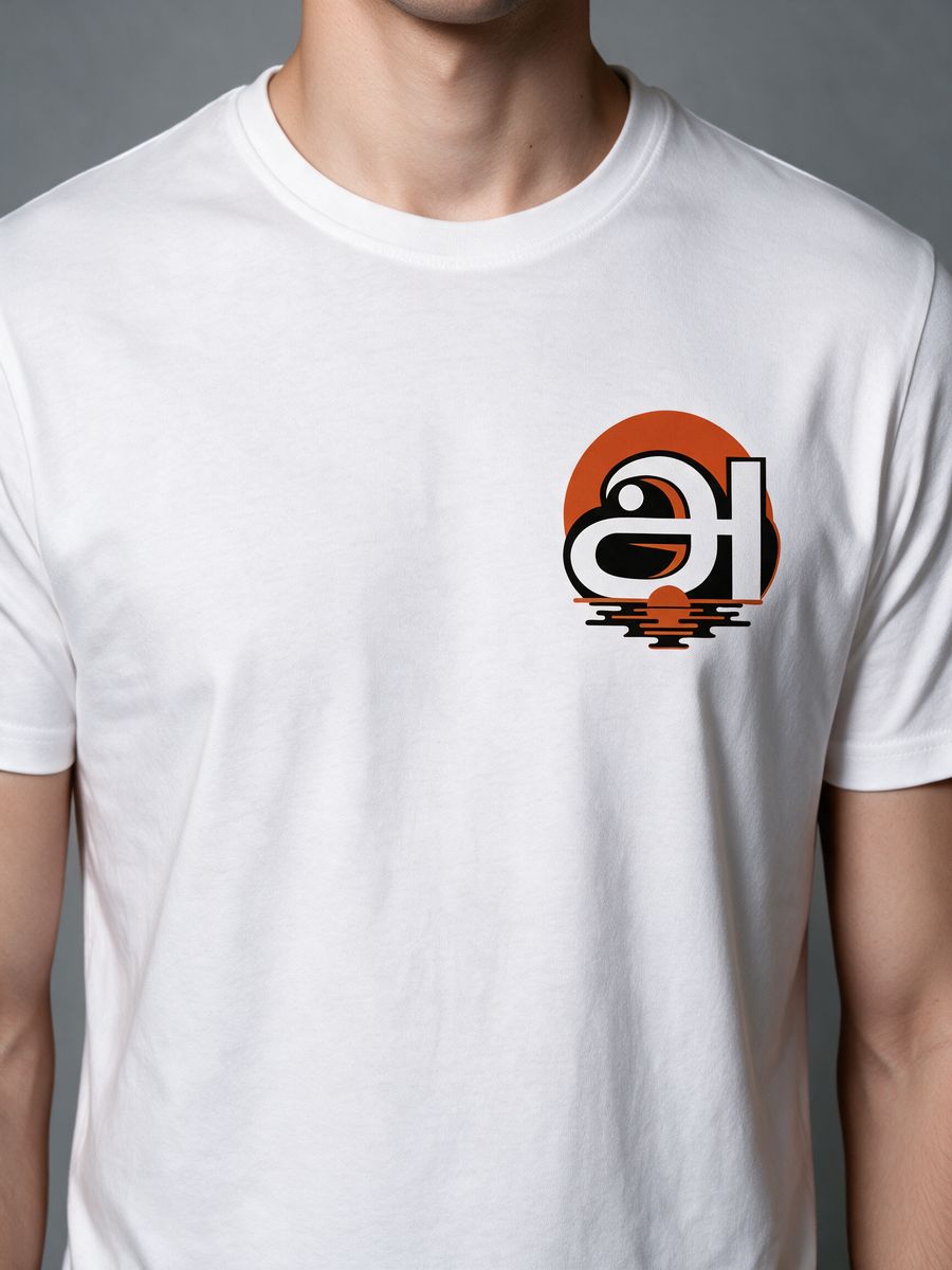 Agaram Sunset Pocket Print T-Shirt For Men - Half Sleeve