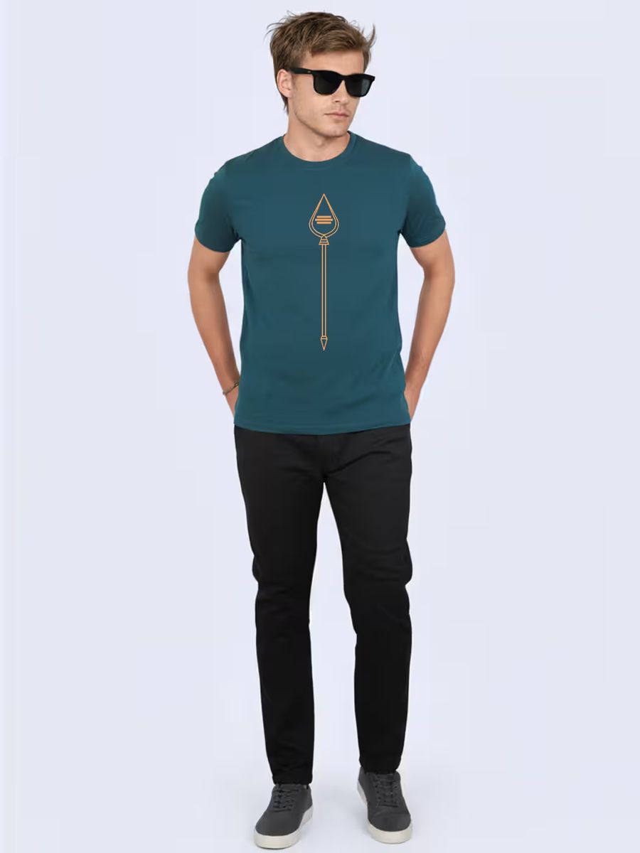 God Murugan Vel T-Shirt For Men - Half Sleeve