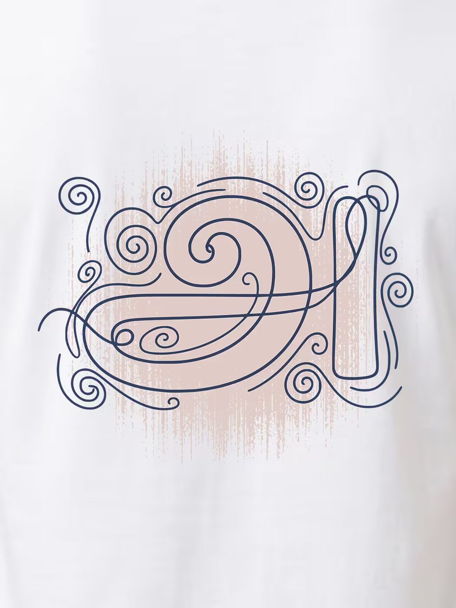 Aana Line art T-Shirt For Men - Half Sleeve
