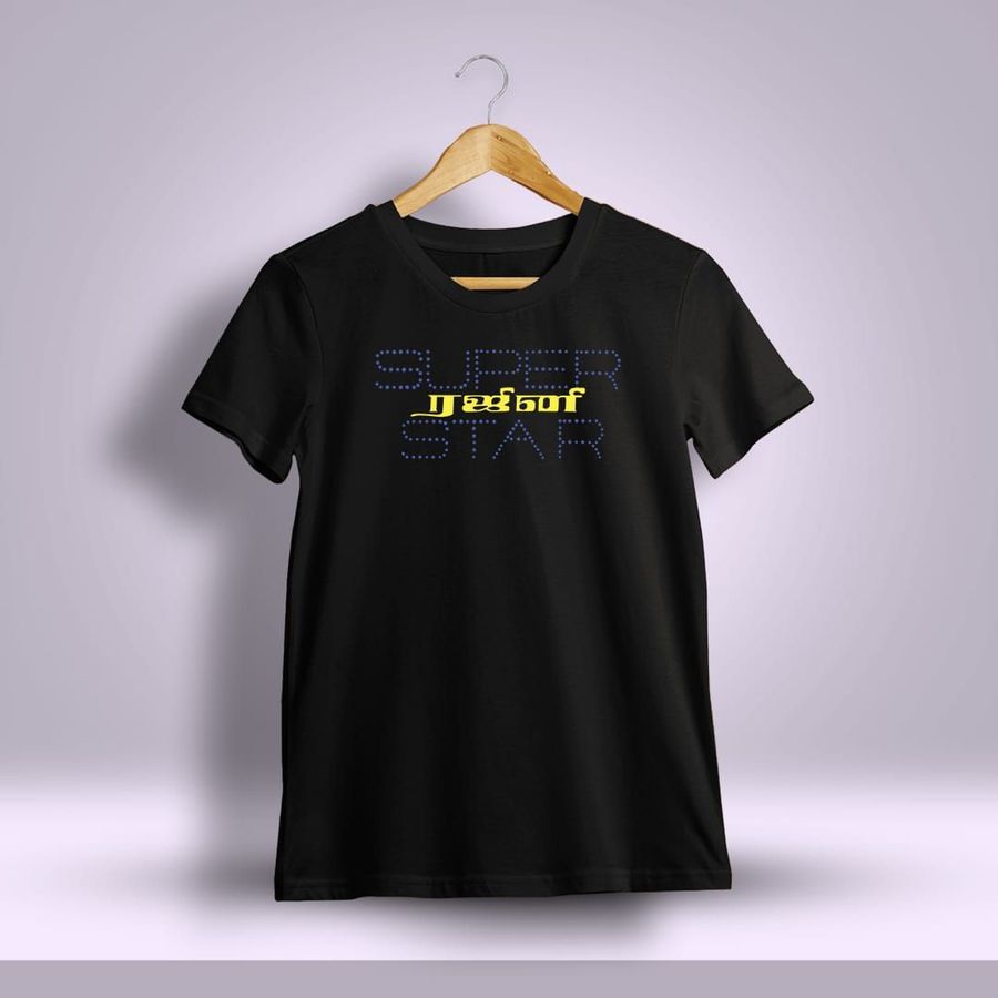 Rajini Title Card Superstar Rajinikanth T-Shirt For Men - Half Sleeve