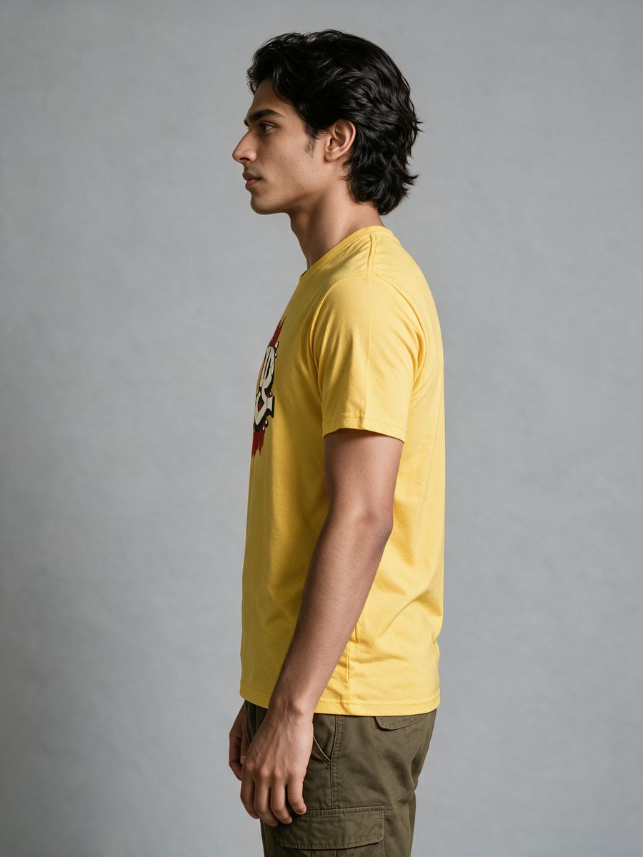 Zhagaram Unbroken Tamil Letter T-Shirt For Men - Half Sleeve
