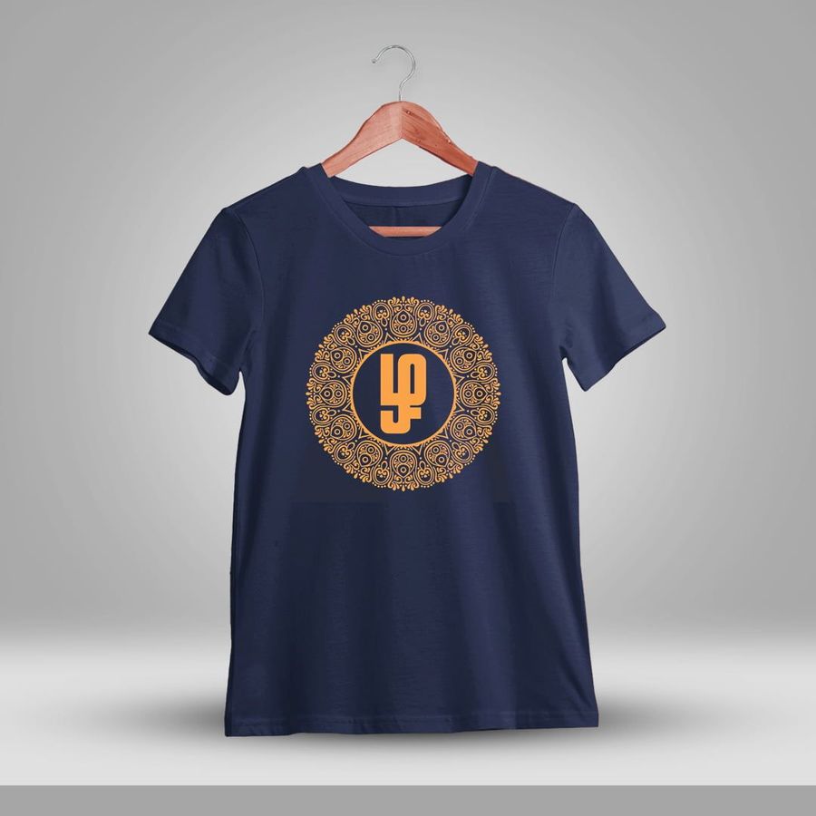 Zha Tamil Navy Blue T-Shirt
