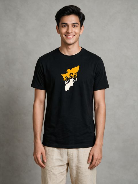 En Tamil Nadu Graphic T-Shirt For Men - Half Sleeve