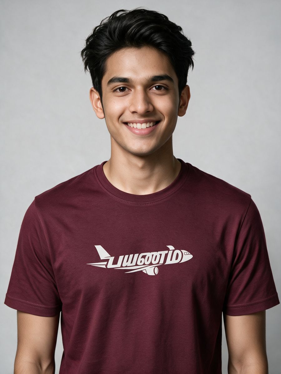 Payanam Wings T-Shirt For Men - Half Sleeve