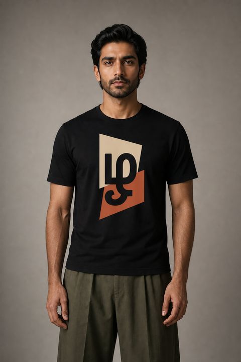 Zhagaram Tamil Colour Block T-Shirt for Men - Half Sleeve