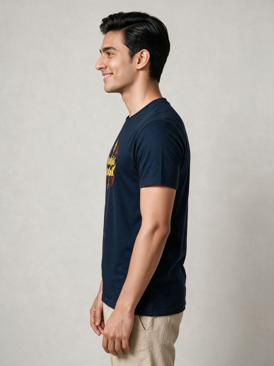 Yaamirukka Bayamen Murugan T-Shirt For Men - Half Sleeve