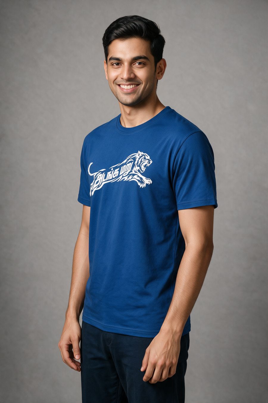 Adanga Maru Tamil Graphic T-Shirt For Men - Half Sleeve