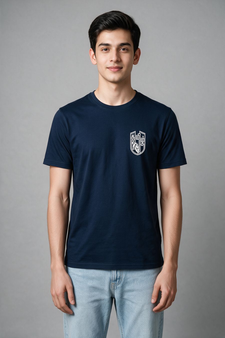 Tamil Valluvar Pocket Print T-Shirt For Men - Half Sleeve