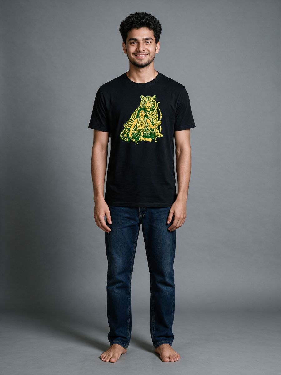 Ayyappan The Hunter T-Shirt For Men - Half Sleeve