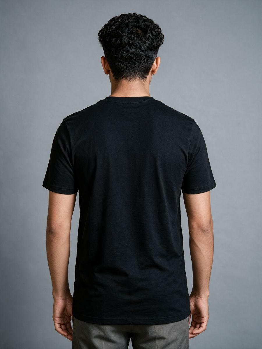 Ayyappan Minimal Logo Pocket Print T-Shirt For Men - Half Sleeve