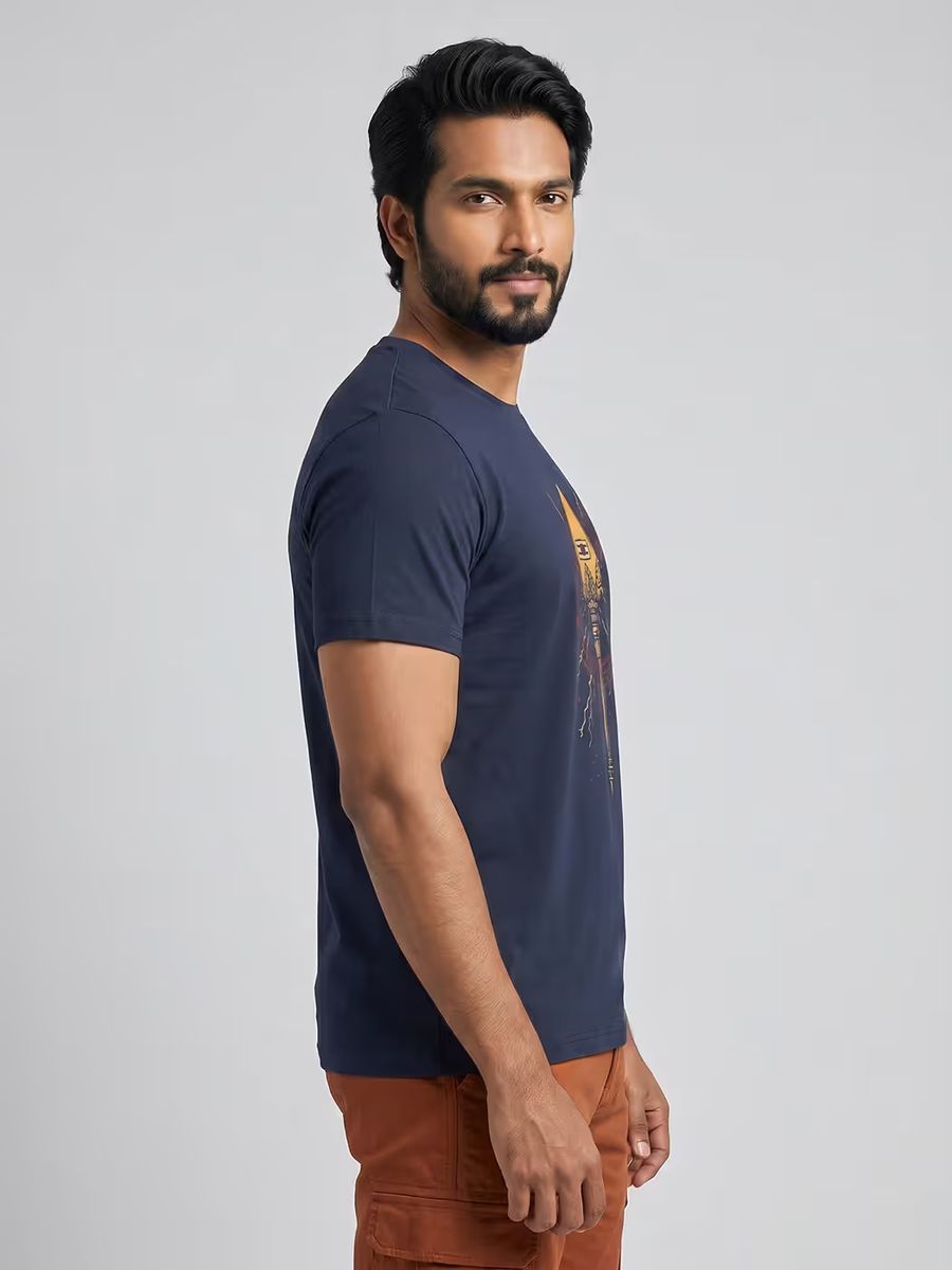 Power Of Vel T-Shirt For Men - Half Sleeve