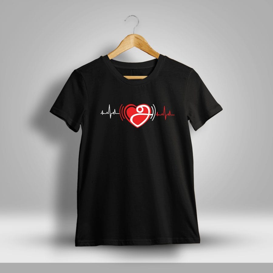 Aana Heart Tamil T-Shirt For Men - Half Sleeve