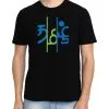 Tamil Black T-Shirt For Men - Half Sleeve - Image 2