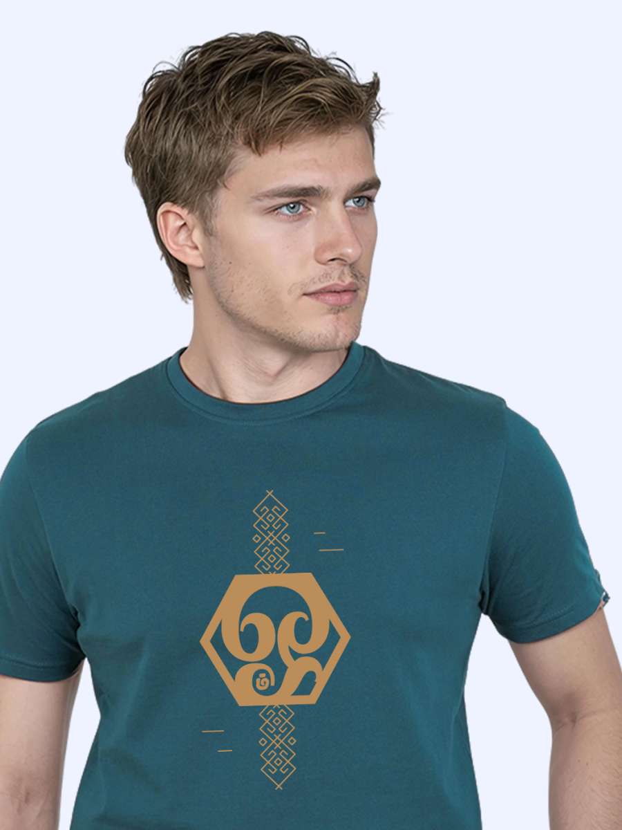 Om T-Shirt For Men - Half Sleeve - Image 2
