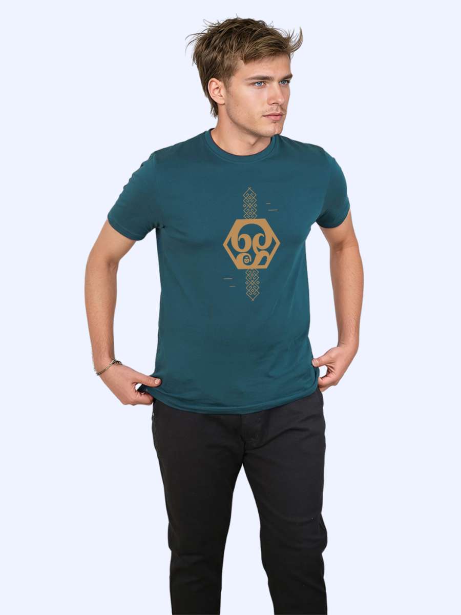 Om T-Shirt For Men - Half Sleeve - Image 3