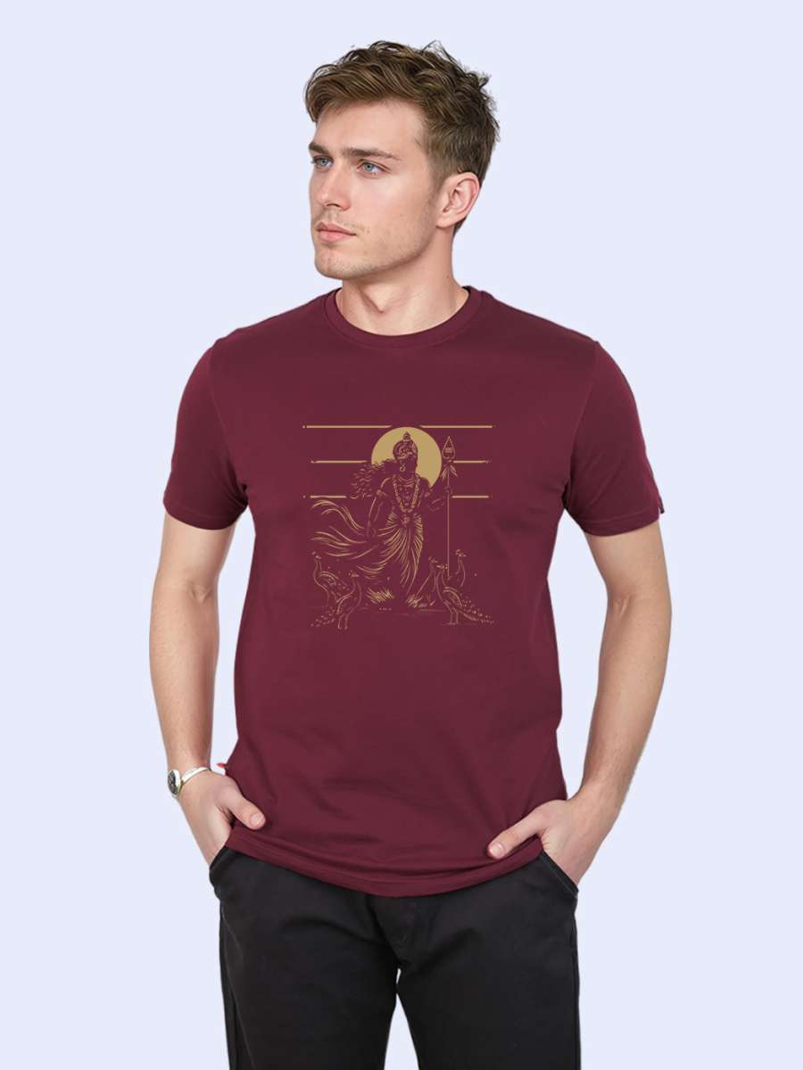 Murugan Minimal T-Shirt For Men - Half Sleeve