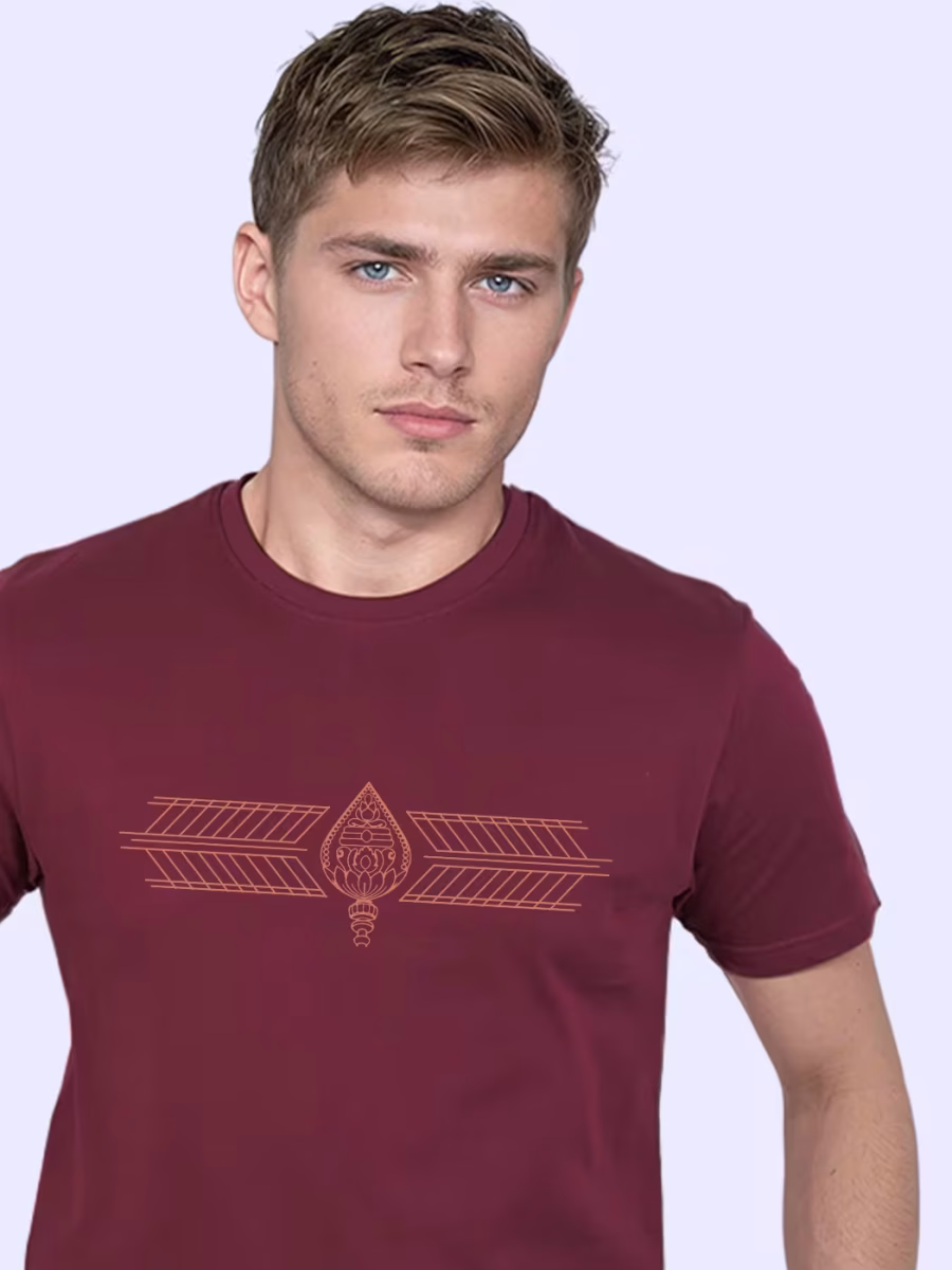 Vel Art T-Shirt For Men - Half Sleeve - Image 2