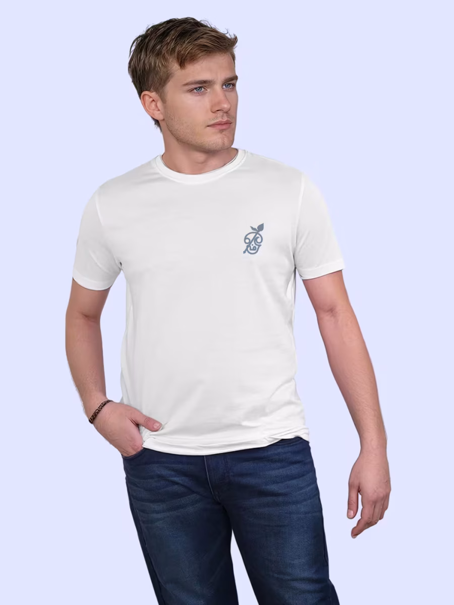 Om Minimal T-Shirt For Men - Half Sleeve - Image 2