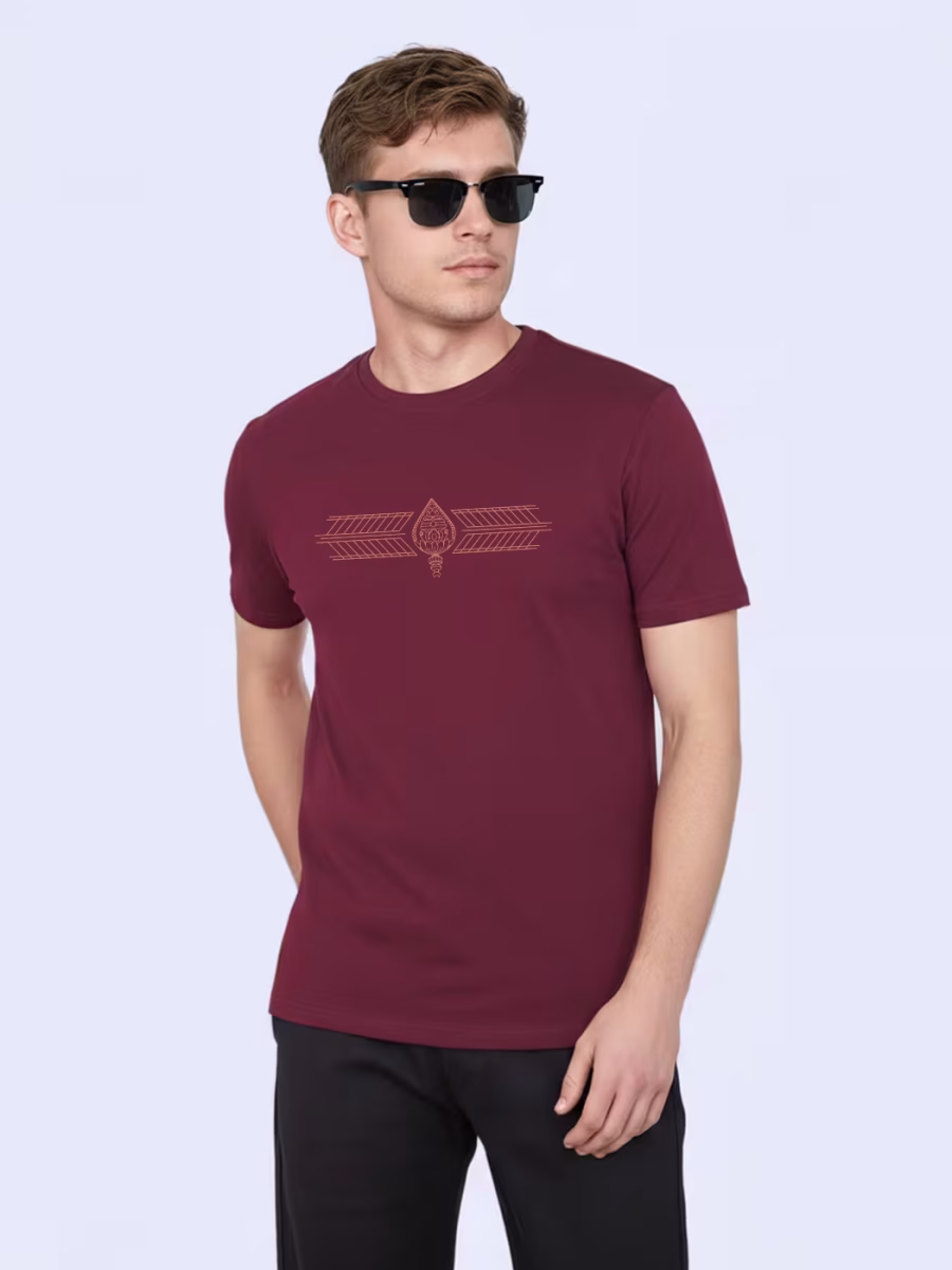 Vel Art T-Shirt For Men - Half Sleeve - Image 3
