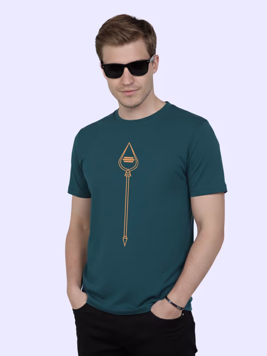 God Murugan Vel T-Shirt For Men - Half Sleeve - Image 3
