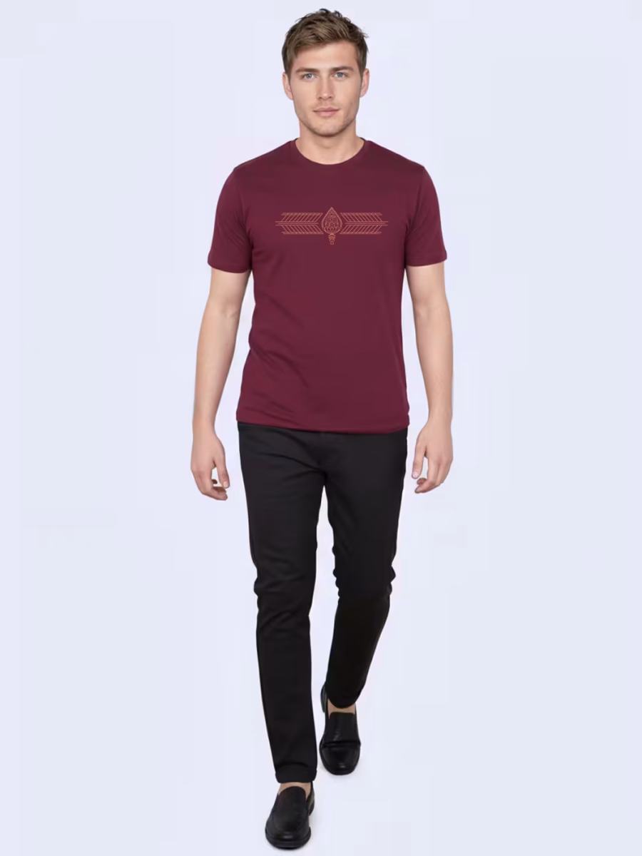 Vel Art T-Shirt For Men - Half Sleeve - Image 4