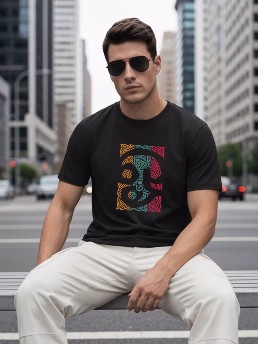 Om T-Shirt For Men - Half Sleeve